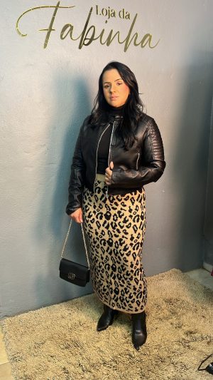 🐆 Saia Animal Print: Estilo que Marca Presença